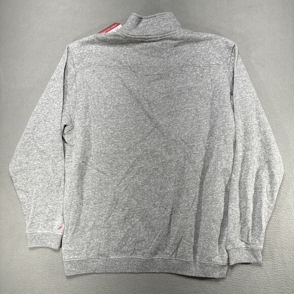 Triblend Sweats League 1/4 Zip Sweatshirt Mens XL Gray Cardinal Athleisure Sport - Picture 7 of 10